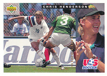 Chris Henderson USA Upper Deck World Cup 1994 Preview Eng/Spa From The Sideline #151